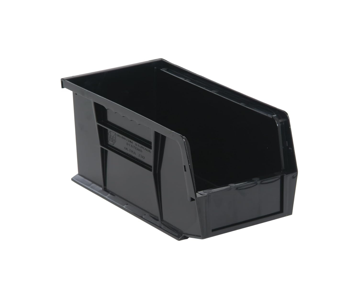 Quantum Storage Systems 269682BK Plastic Stacking Parts Storage Bin - 5.5 x 10.88 x 5 in., Black