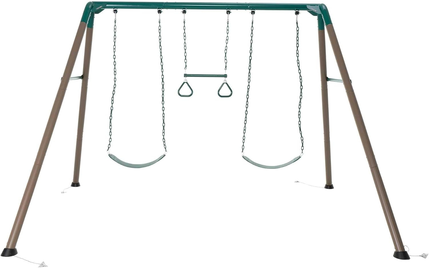 Lifetime Kids 7.3 ft. High Metal Swing Set with Belt Swings (90952)