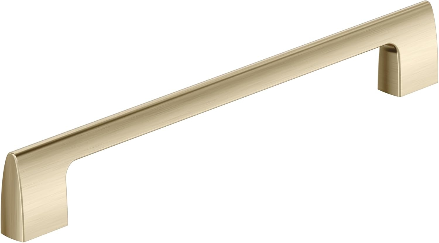 Amerock Riva 8-13/16 inch (224mm) Center-to-Center Golden Champagne Cabinet Pull