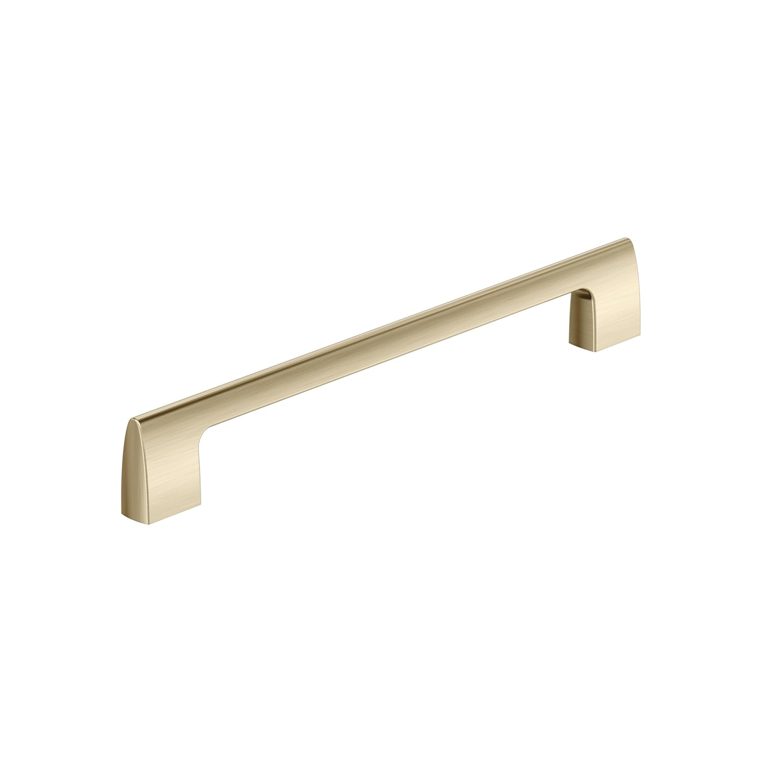 Amerock Riva 8-13/16 inch (224mm) Center-to-Center Golden Champagne Cabinet Pull
