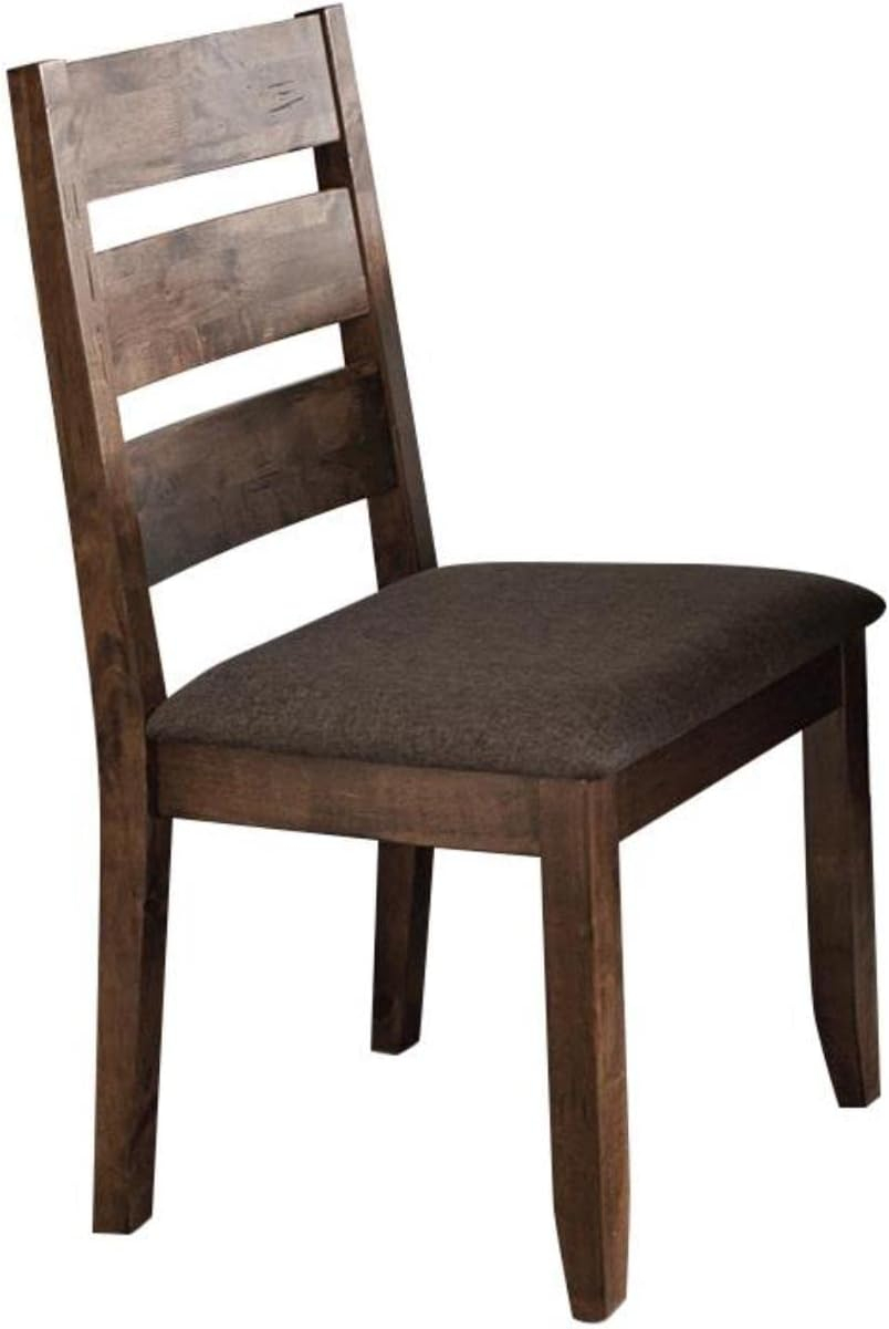 Coaster Alston Ladder Back Wood Dining Chair in Nutmeg
