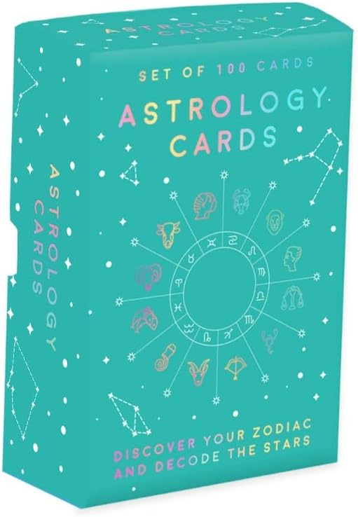 Gift Republic 100 Astrology Cards - guides you through how to read your astrology chart and understand its hidden meanings.