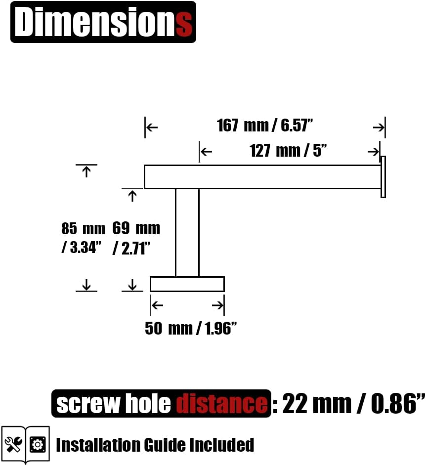 JQK Black Toilet Paper Holder, 5 Inch 304 Stainless Steel Thick 0.8mm Tissue Paper Dispenser, Matte Black Wall Mount, 2 Pack, TPH120-PB-P2