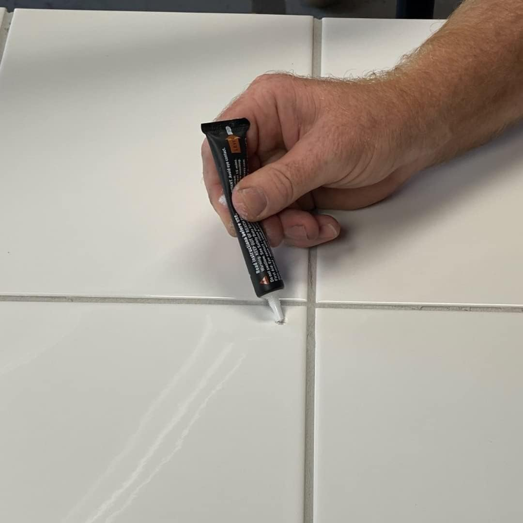 MagicEzy Tile Repair Kit: Porcelain Repair Kit - Ceramic Tile Repair Kit - Mix and Match Colors - Acrylic, Stone, Fiberglass - Wall Touch Up (Gold)