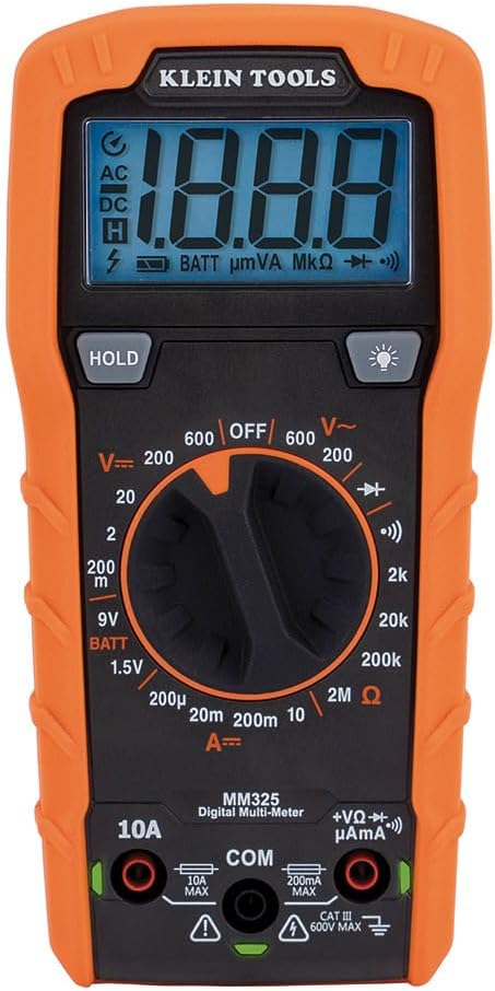 Klein Tools MM325 600V Manual-Ranging Digital Multimeter