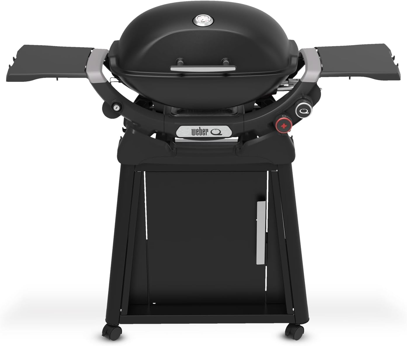 Weber Q2800N+ Gas Grill (Liquid Propane) With Stand Bundle, Black