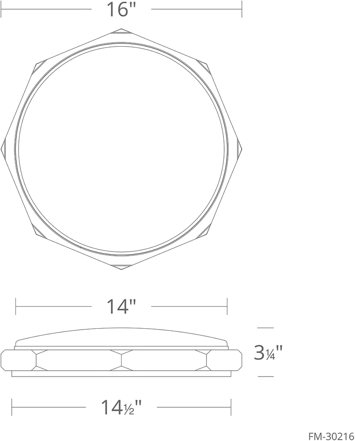 Grommet 1 - Light LED Flush Mount