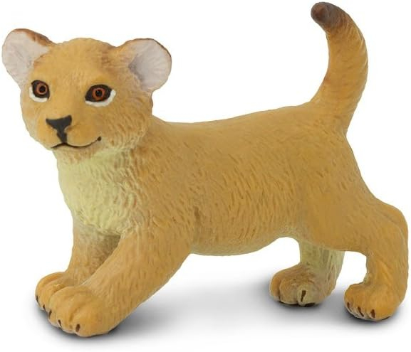 Safari Ltd. Lion Cub Figurine - Lifelike 2.35" Wildlife Figure - Educational Toy for Boys, Girls, and Kids Ages 3+