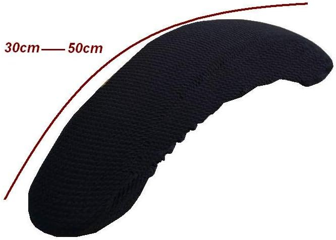 Isccdy Removable Washable Office Chair Armrest Slipcovers Covers Pads (Black)