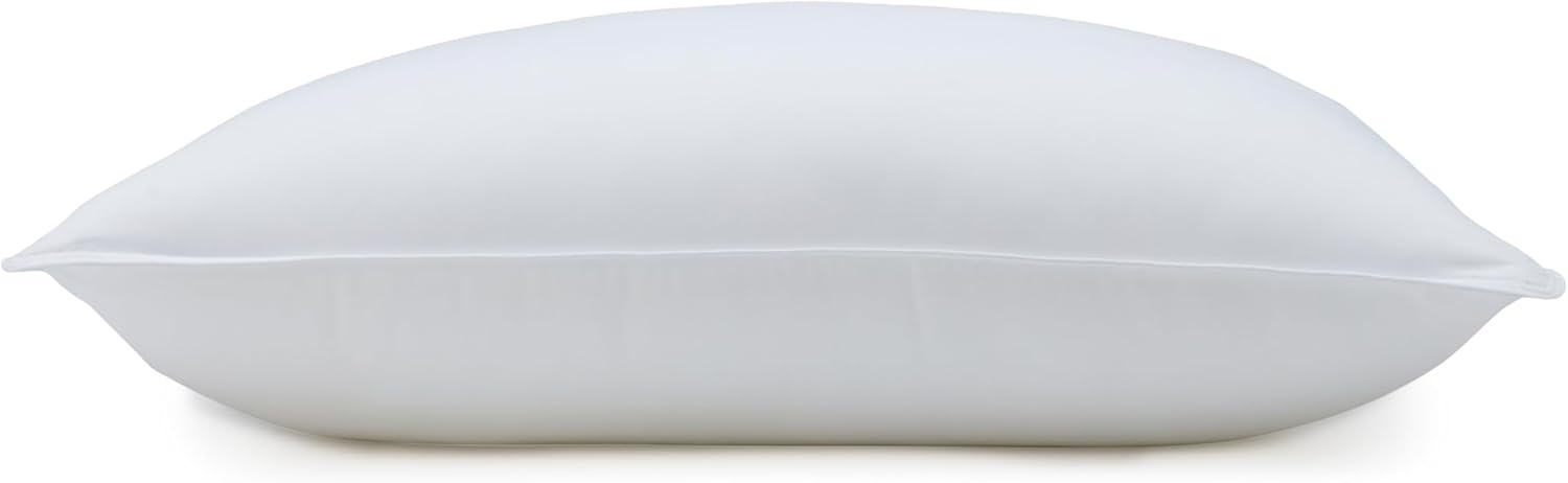 Down Alternative Pillows for Stomach and Back Sleepers, Soft Density, Standard, Pack of 2, White, 26 in L x 20 in W