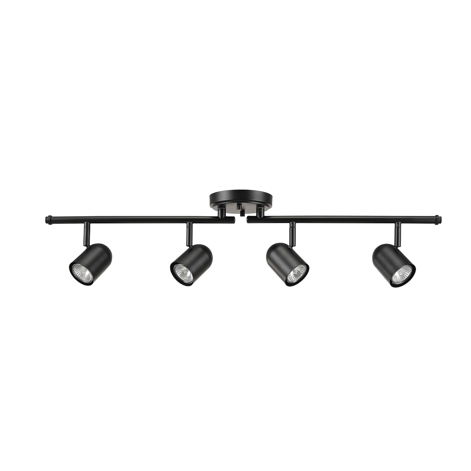 Globe Electric Roland 4-Light Matte Black Foldable Track Lighting, 60029