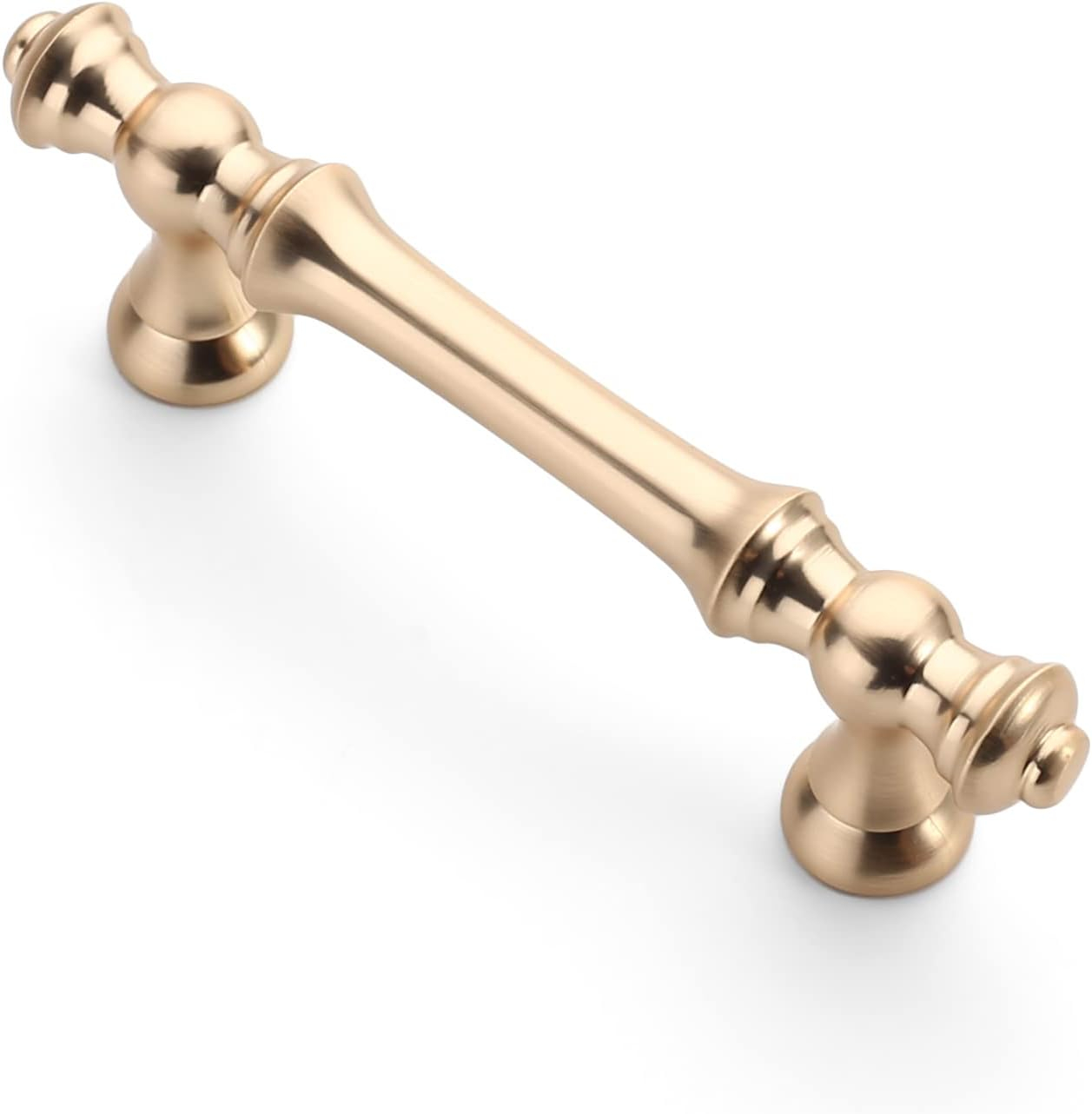 Asidrama 10 Pack Brushed Brass Cabinet Knobs - Gold Dresser & Drawer Knobs for Kitchen Cabinet Hardware