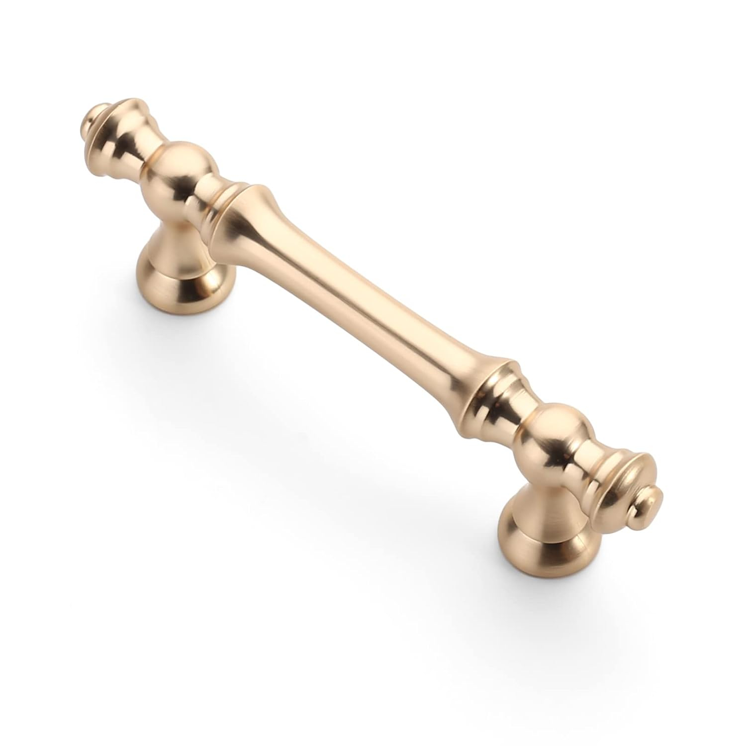 Asidrama 10 Pack Brushed Brass Cabinet Knobs - Gold Dresser & Drawer Knobs for Kitchen Cabinet Hardware