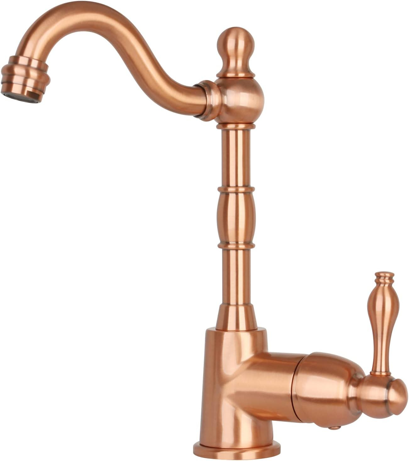 Akicon One-Handle Widespread Kitchen Bar Faucet (Copper)
