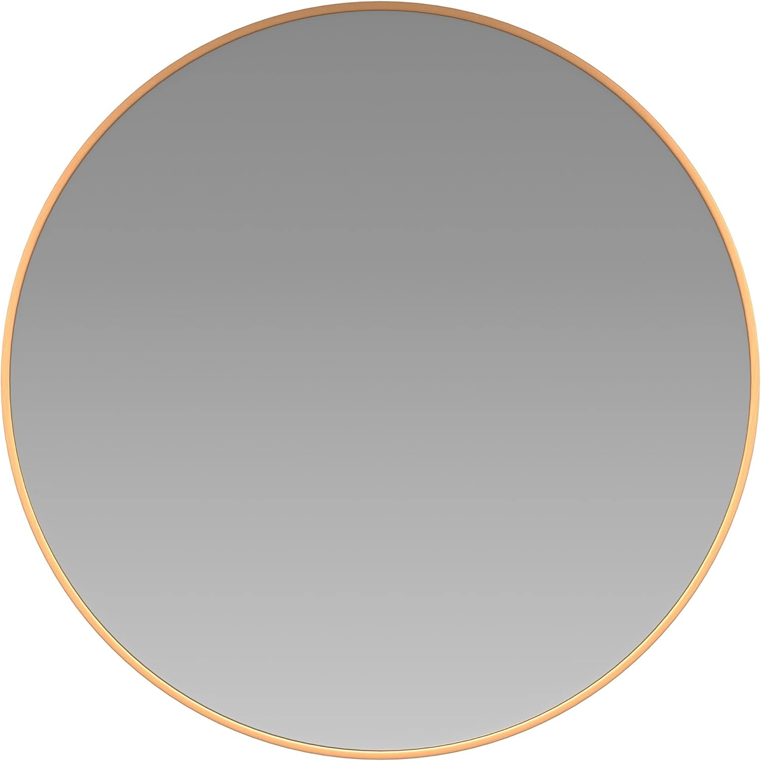 Flash Furniture Modern Round  Wall Mounted Mirror, Gold