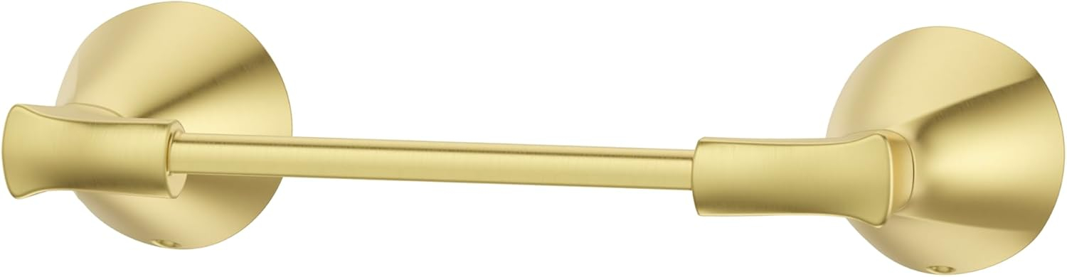 Brushed Gold Wall-Mounted Metal Toilet Paper Holder