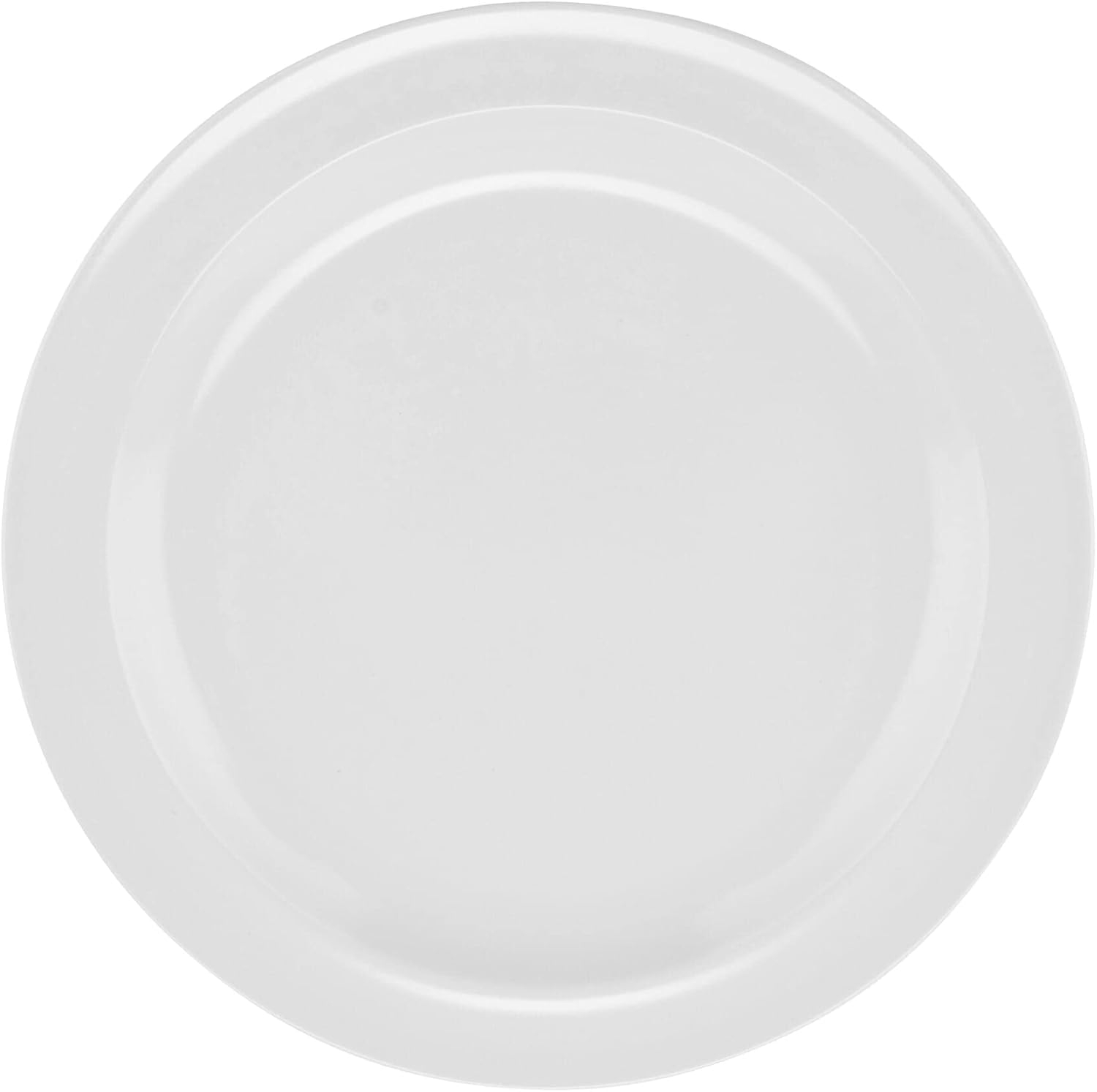 GET DP-507-W Melaimine Round Dessert Plates, 7.25", White (Set of 12)