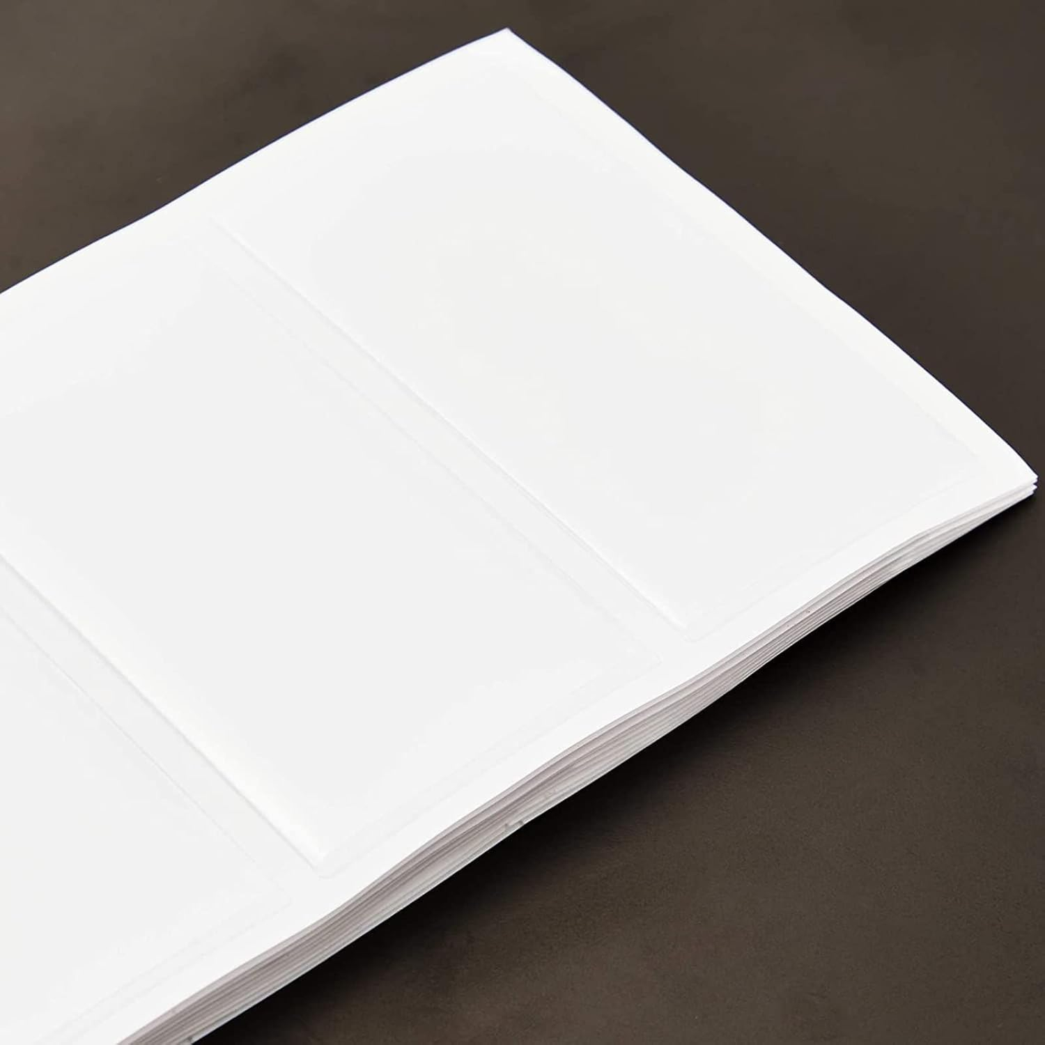 Juvale 30 Pack Adhesive Pockets with Blank Card Labels & Clear Label Holders for White Cards (2.1 x 4 Inch) - Office Supplies