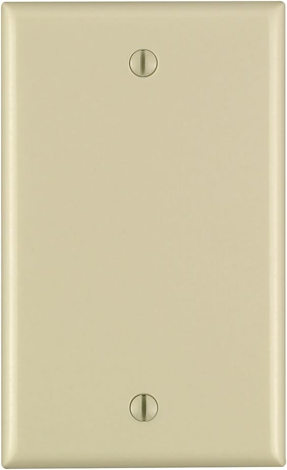 BLANK WALLPLATE 1G IVORY (Pack of 25)