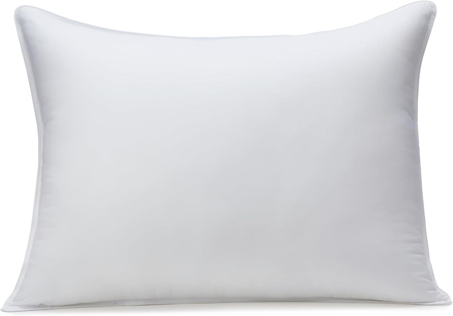 Down Alternative Pillows for Stomach and Back Sleepers, Soft Density, Standard, Pack of 2, White, 26 in L x 20 in W