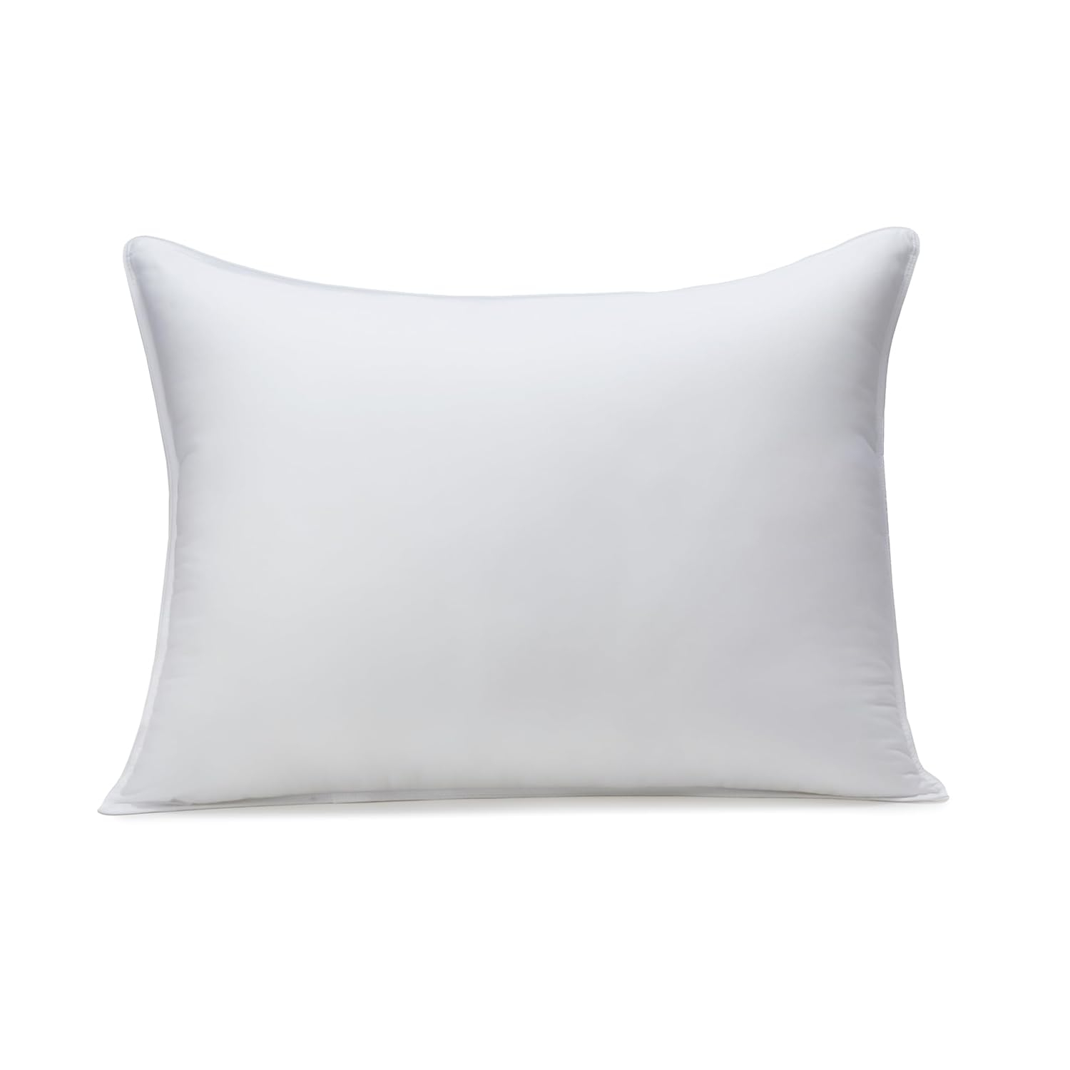 Amazon Basics Down Alternative Pillow for Back Side Sleepers, Medium Density, Standard Size, 26" x 20", 2-Pack, White