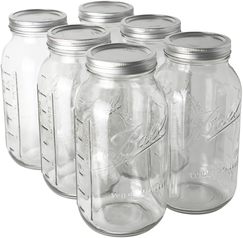 Ball Latch Jars, Glass Storage Jars, 3-Pack