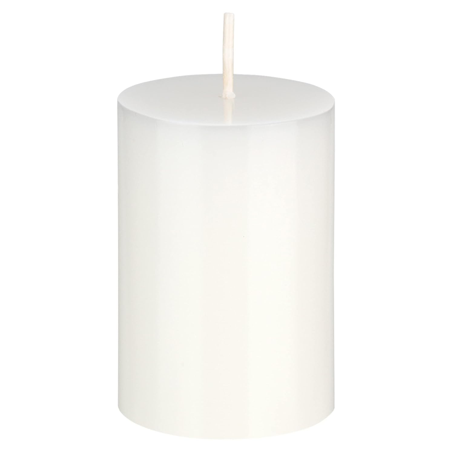 Mega 2" x 3"Unscented Round Pillar Candle, White