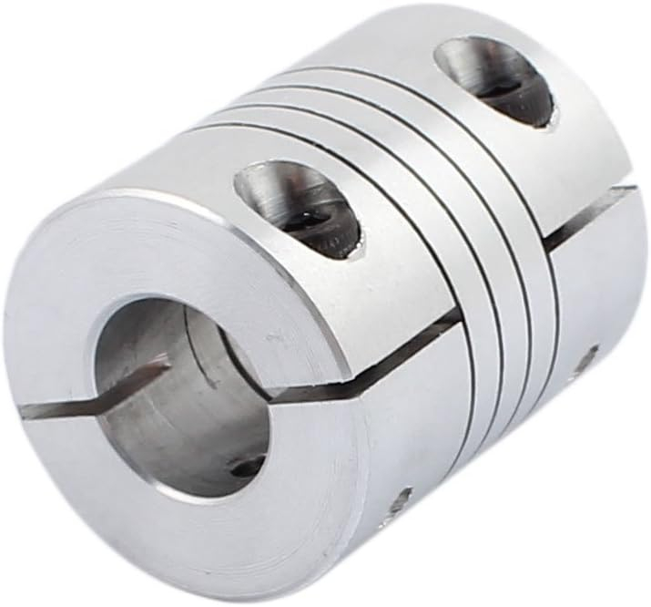 25mm Dia 10mm to 12mm Aluminum Alloy Spline Shaft Flexible Helical Coupling
