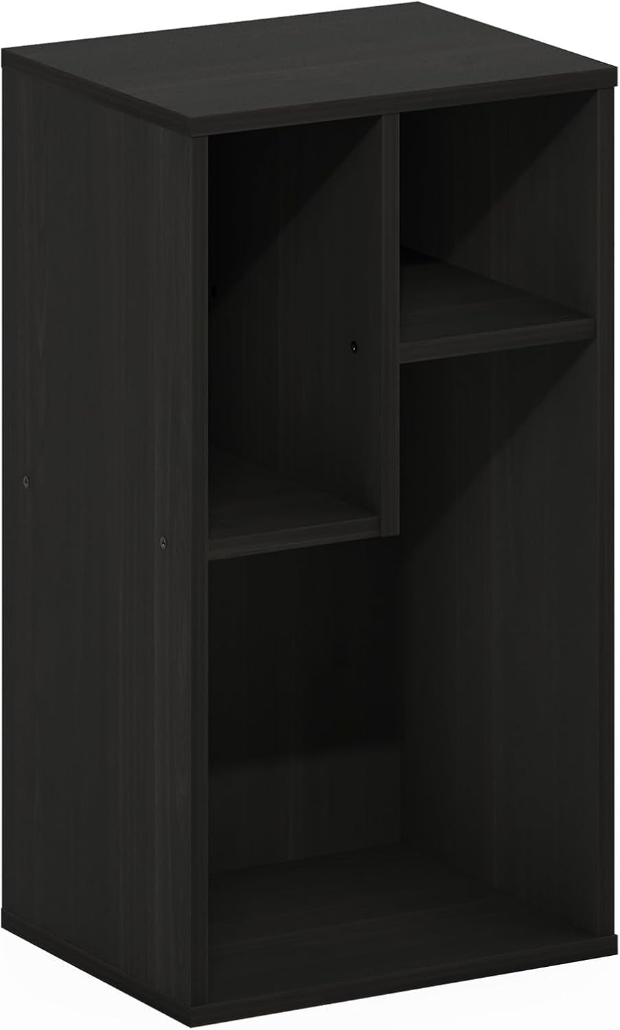 Furinno Daly 3-Cube Irregular Cubes Bookcase, Bookshelf, Storage Organizer, Espresso