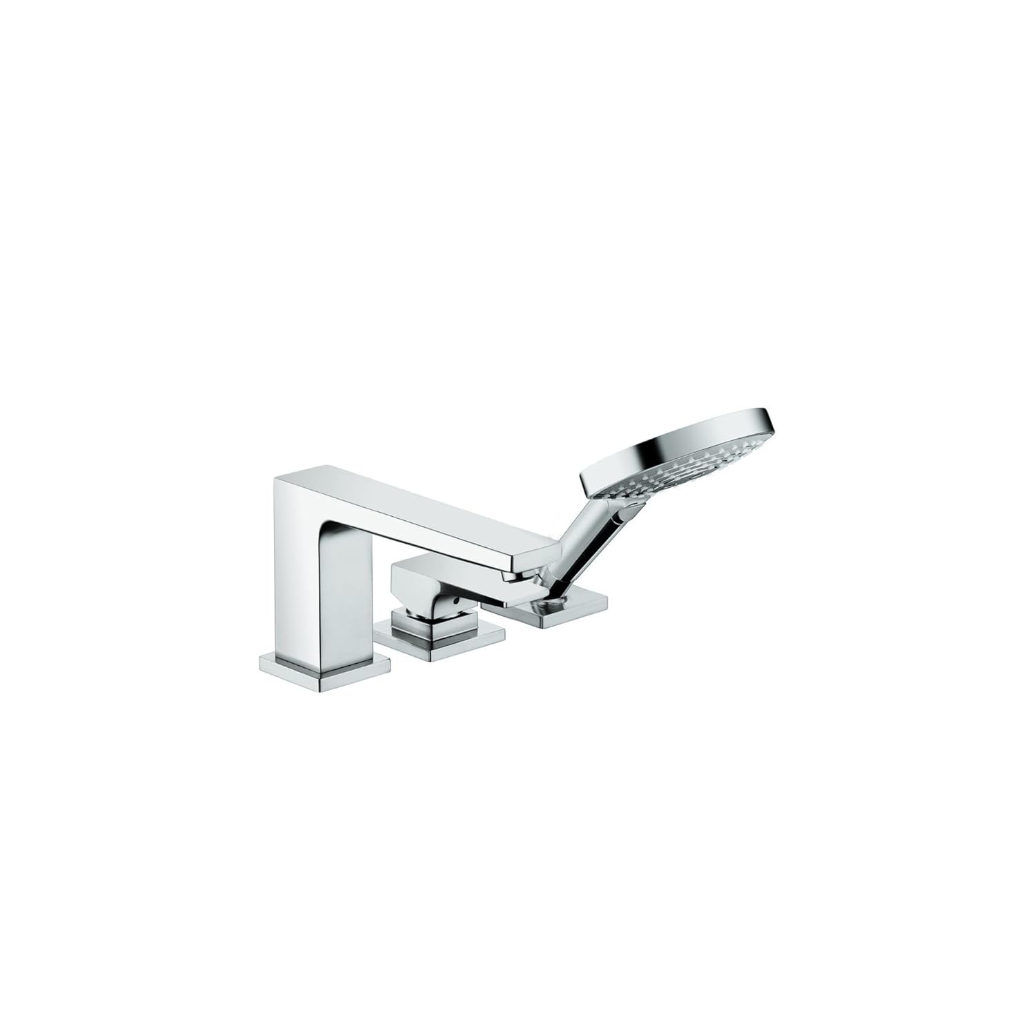 Metropol Single Handle Deck Mounted Roman Tub Faucet Trim with Diverter and Handshower