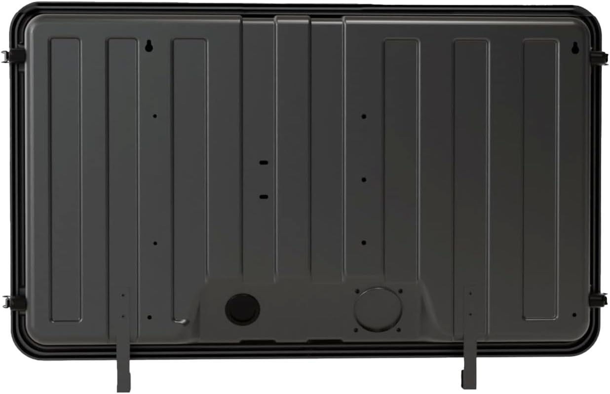 Black ABS Plastic Full-Motion Outdoor TV Enclosure with Wall Mount