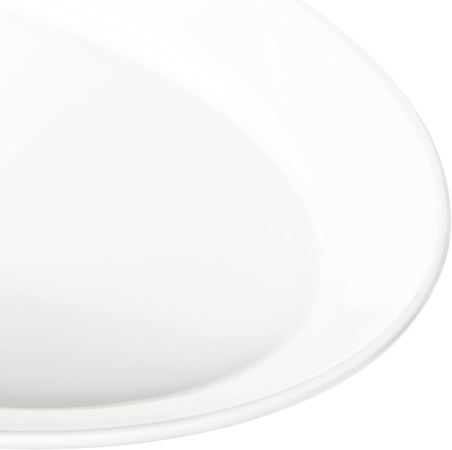 Carlisle FoodService Products Plastic Oval Platter Oval Tray with Rim for Home and Restaurant, Plastic, 12 x 8.5 Inches, White, (Pack of 12)