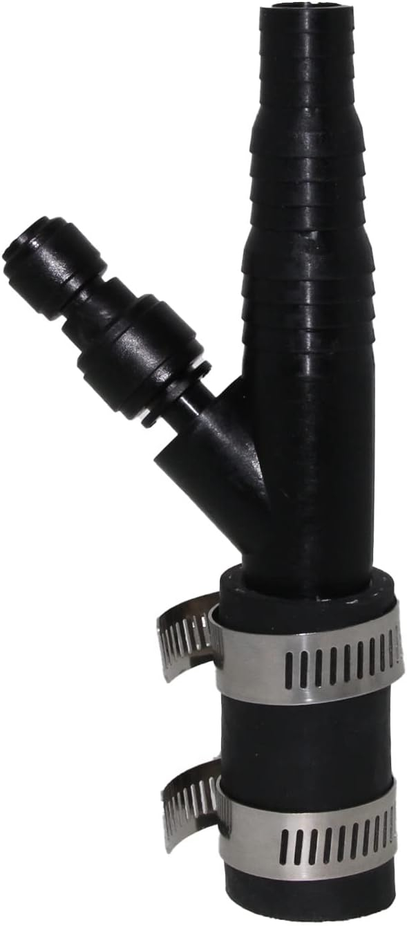 Neo-Pure Universal Garbage Disposal Drain Line Adapter (DLA) With 3/8 - inch Quick Connect Fitting and up to 7/8 - inch fitting for a Dishwasher
