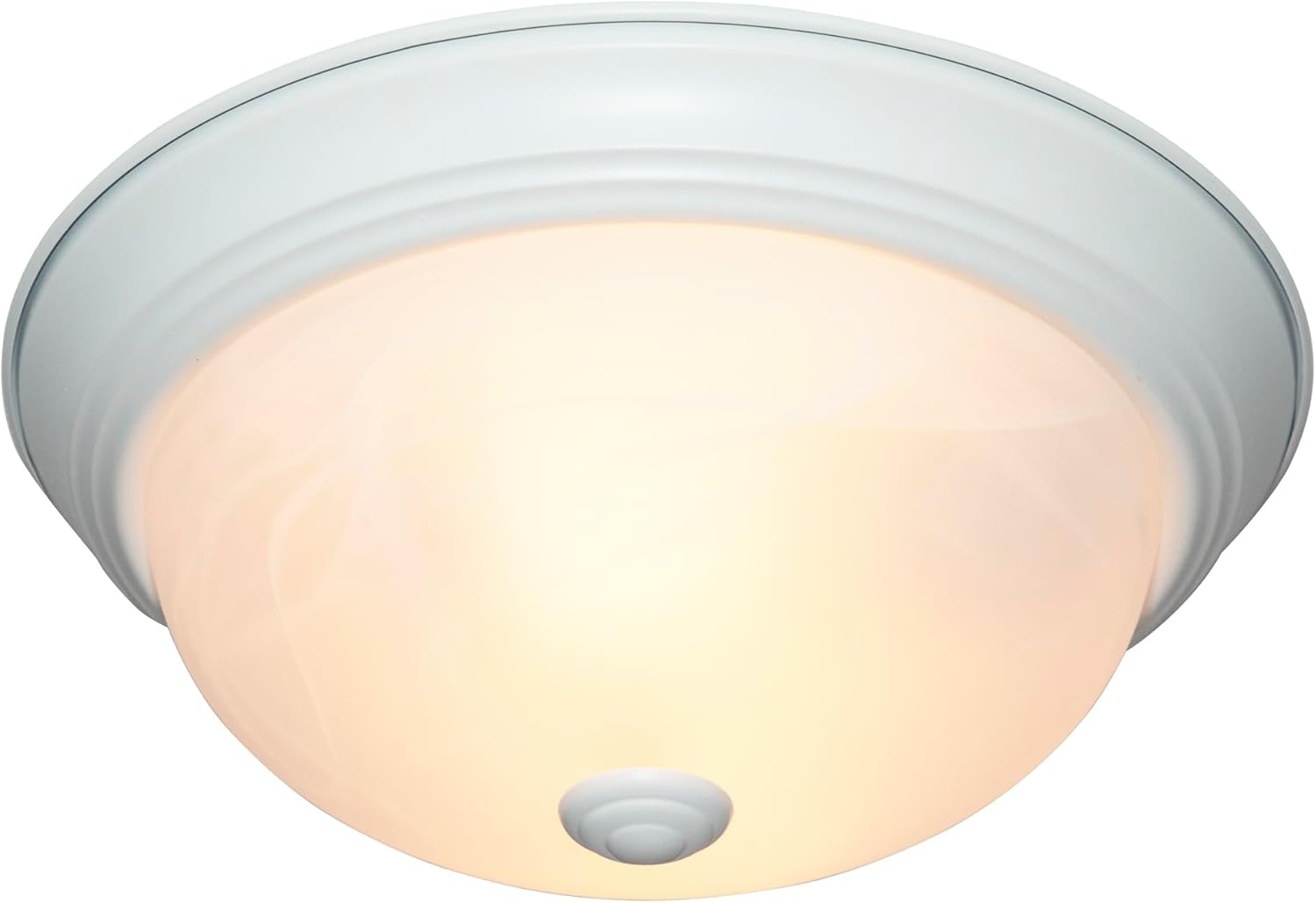 Designers Fountain 11 inch 2-Light White Flush Mount Ceiling Light, 1257S-WH-AL