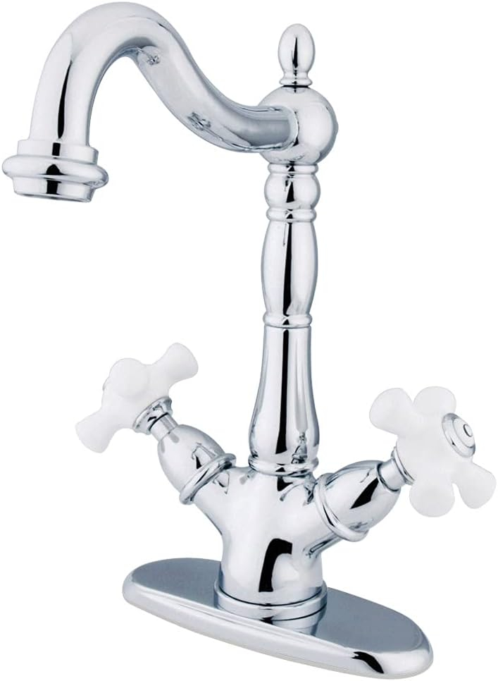 Kingston Brass KS1491AX Vessel Sink Faucet, Polished Chrome