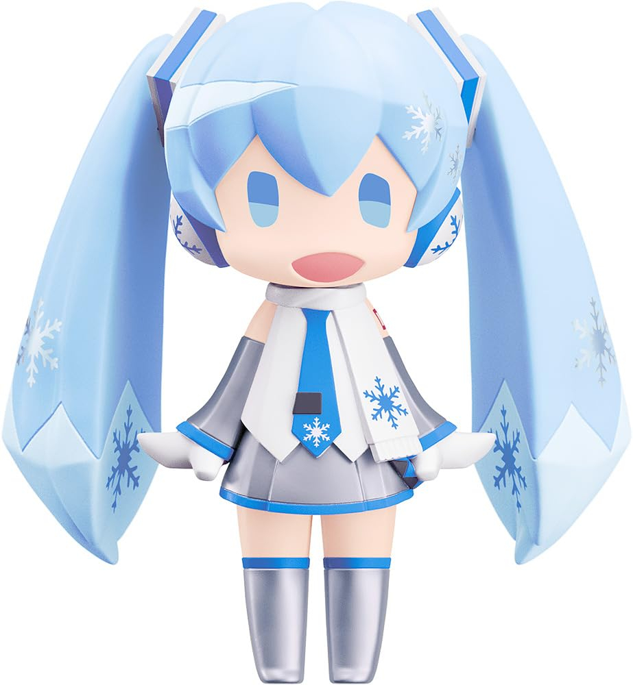 Snow Miku Chibi Figure with Movable Neck Joint