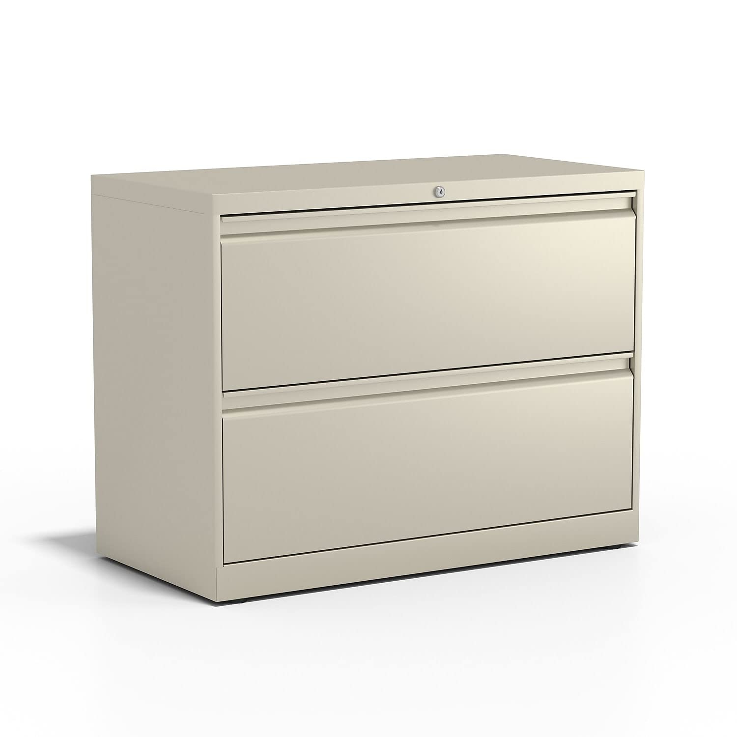 Staples Commercial 2-Drawer Lateral File Cabinets 36" Wide Putty 870391