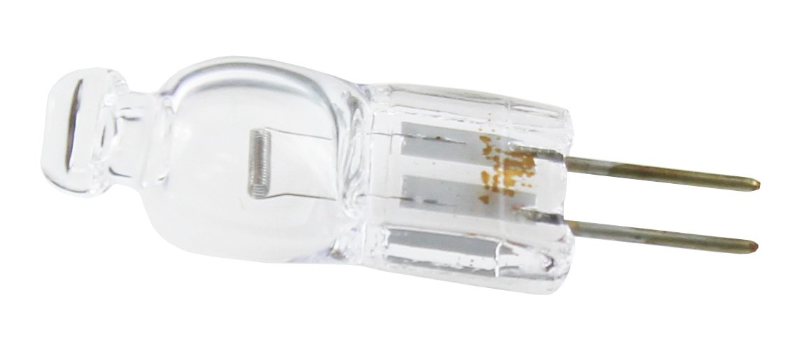 SYLVANIA HALOGEN QUARTZ LAMP, T3, 20 WATT, 12 VOLTS, G4 BIPIN, CLEAR, TUNGSTEN, UV FILTER per 6 Each