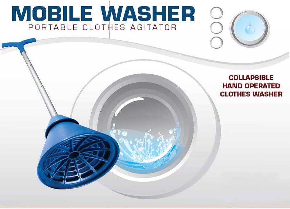 Manual Breathing Laundry Clothes Washer Plunger Heavy Duty Agitator