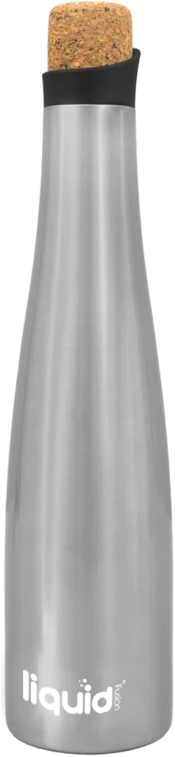 Silver Stainless Steel Insulated Wine and Water Bottle