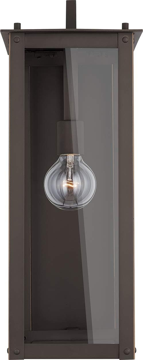 Capital Lighting 934612OZ Hunt 1 Light Outdoor Wall Light, Oiled Bronze