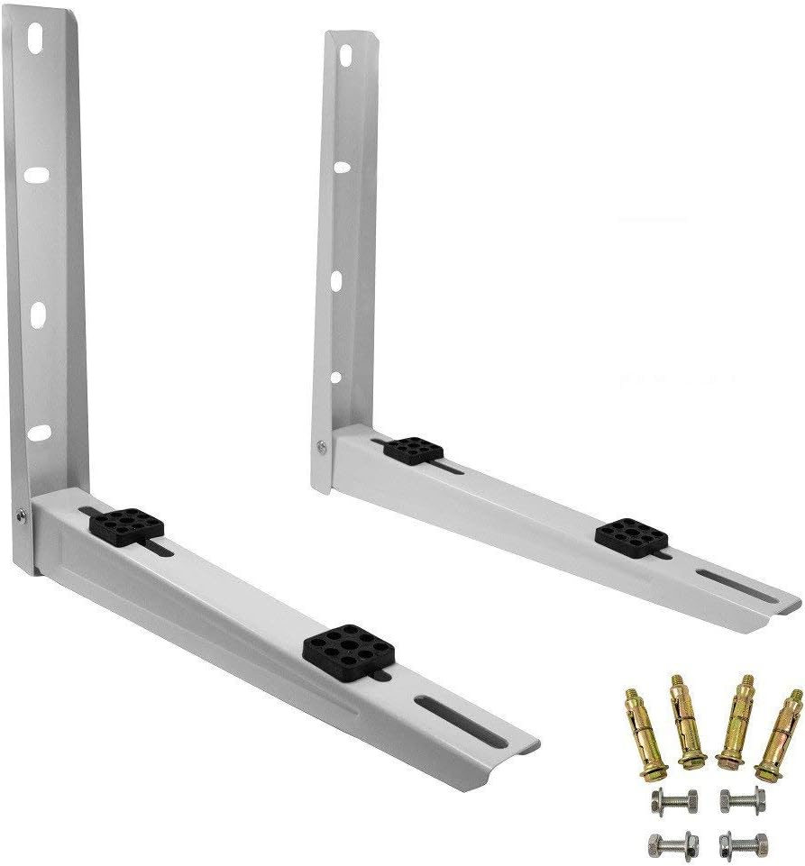 Heavy Duty Gray Steel Foldable Mounting Bracket for Mini Split Units
