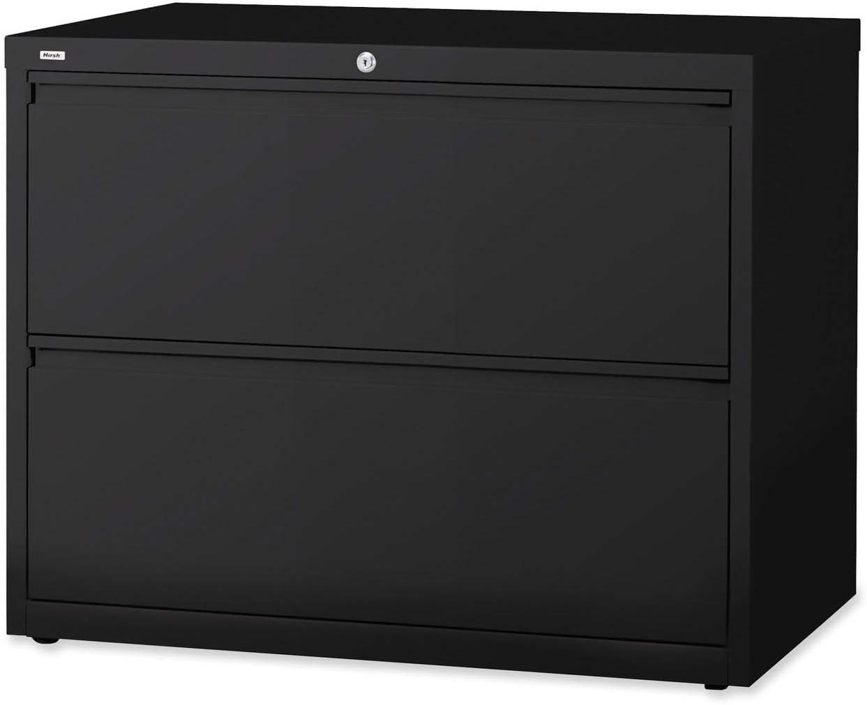 Lorell Lateral File 2-Drawer 42"x18-5/8"x28" Black 60554