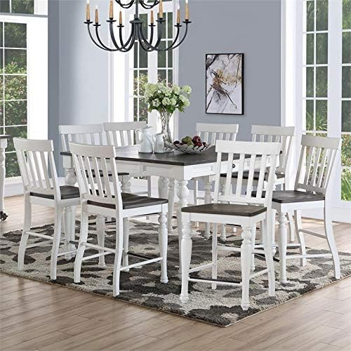 Steve Silver Co. Joanna 9 Piece Transitional Counter Height Dining Set