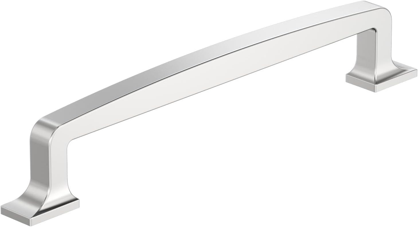 Amerock Westerly 6-5/16 inch (160mm) Center-to-Center Polished Chrome Cabinet Pull