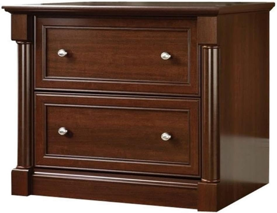 BOWERY HILL 2 Drawers 29.61" Lateral Cherry Engineered Wood Filing Cabinet Easy Assembly Stationary for Home, Office