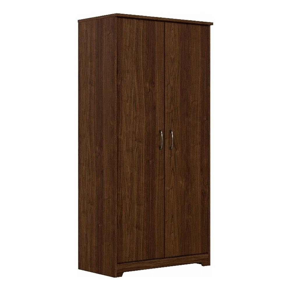 Bush Furniture Cabot Kitchen Pantry Cabinet in Modern Walnut - Engineered Wood