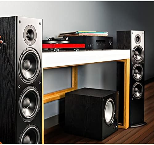 Polk Audio T50 Home Theater and Stereo Floor Standing Tower Speaker (Single, Black) - Deep Bass Response, Dolby and DTS Surround