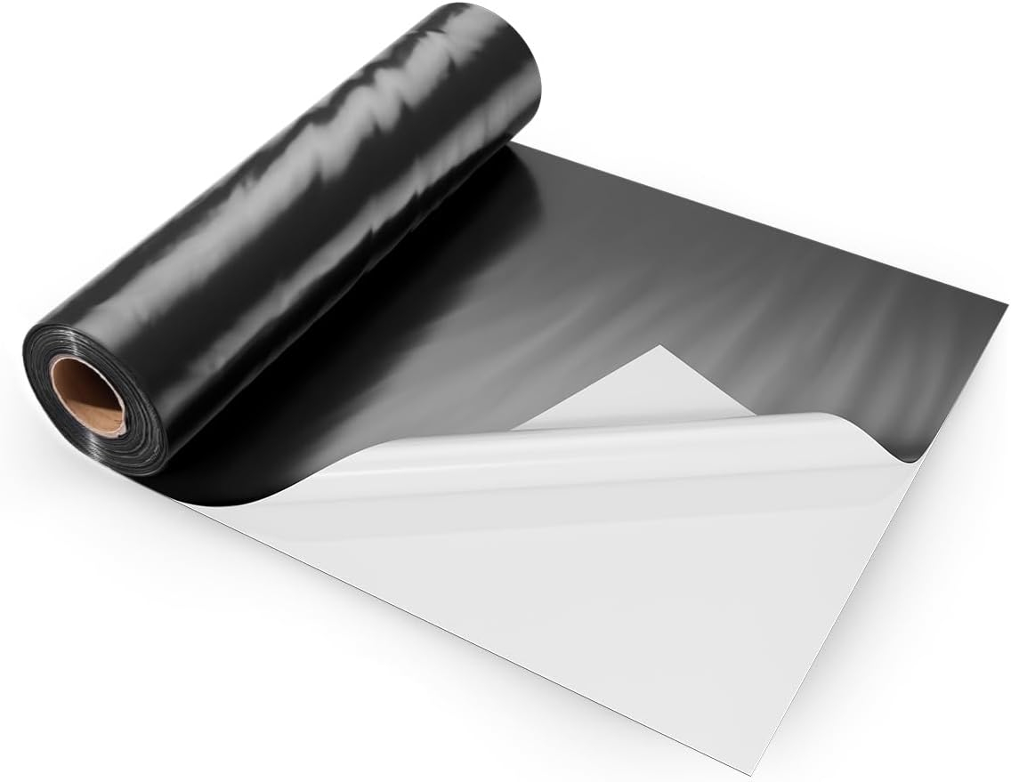 VEVOR 10 Mil Plastic Sheeting Heavy Duty 10' x 100', Thick Plastic Sheeting Roll, Plastic Drop Cloth Painters Tarp Covering for Crawl Space Vapor Barrier, Black and White Double-Sided, Multi-Purpose
