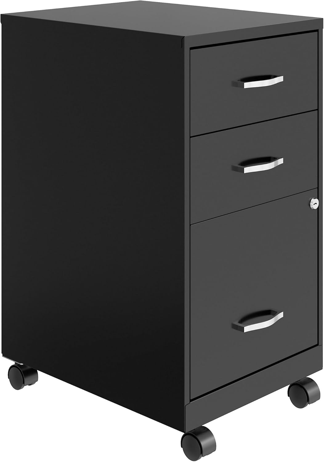 Lorell LLR03097BK BBF Soho Mob Ped File Organizer Cabinet, Black